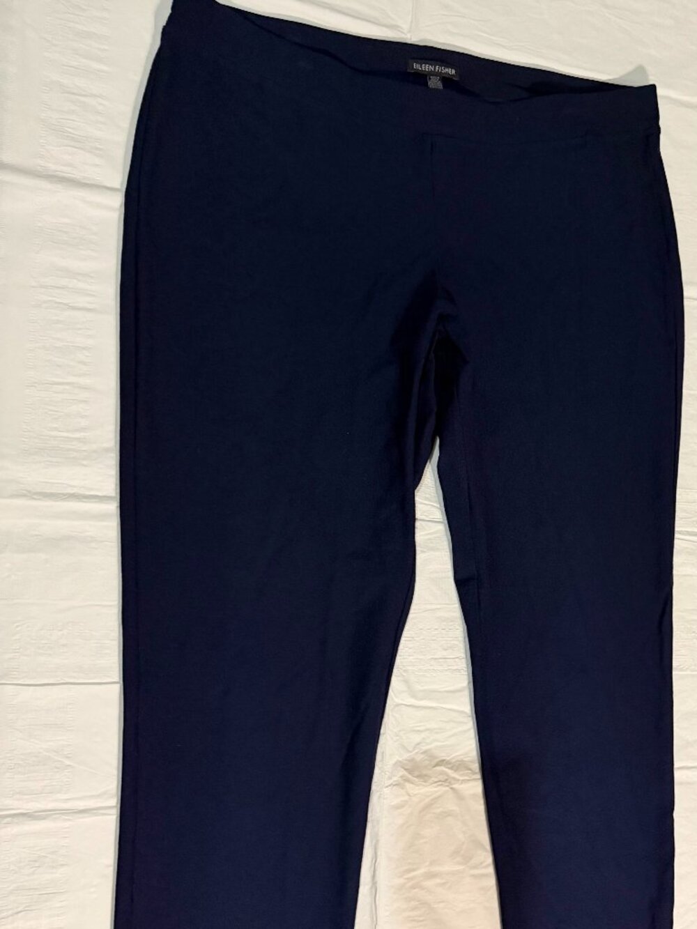 Eileen Fisher - Stretch Cotton Ankle Pants - SIZE L - Picture 3 of 4